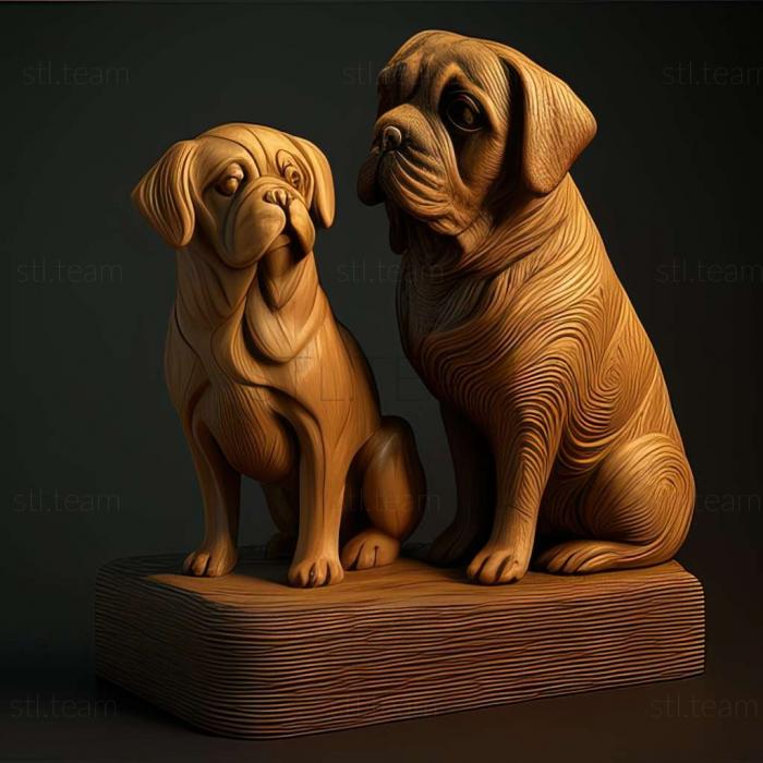 3D model Boomer and Lazarus famous animal (STL)